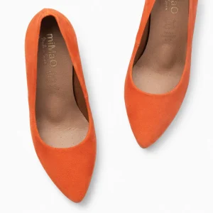 Urban Zapatos De Tacón<miMaO Urban – Zapatos De Tacón Alto De Ante Naranja