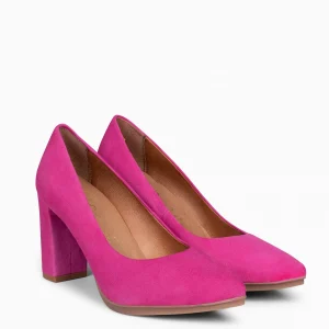 Urban Zapatos De Tacón<miMaO Urban – Zapatos De Tacón Alto De Ante Fucsia