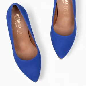 Urban Zapatos De Tacón<miMaO Urban – Zapatos De Tacón Alto De Ante Azul Electrico
