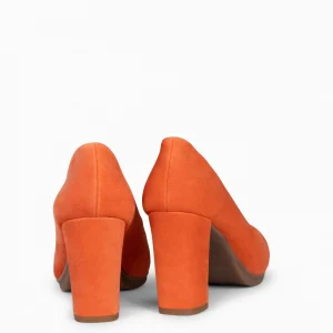 Urban Zapatos De Tacón<miMaO Urban – Zapatos De Tacón Alto De Ante Naranja