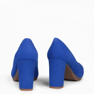 Urban Zapatos De Tacón<miMaO Urban – Zapatos De Tacón Alto De Ante Azul Electrico