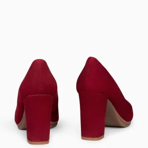 Urban Zapatos De Tacón<miMaO Urban – Zapatos De Tacón Alto De Ante Burdeos