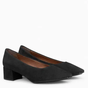 Urban Zapatos De Tacón<miMaO Urban Lady - Zapatos De Tacón Bajo De Serraje Negro