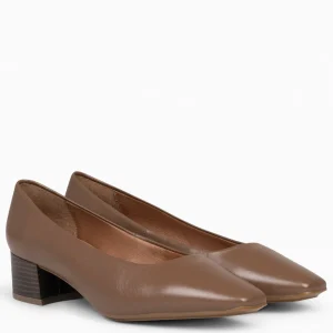 Urban Zapatos De Tacón<miMaO Urban Lady - Zapatos De Tacón Bajo De Napa Marron