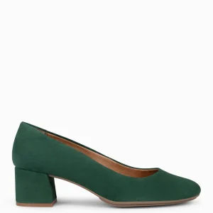 Urban Zapatos De Tacón<miMaO Urban Redondo - Zapatos De Tacón Bajo De Ante Verde