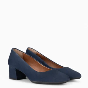 Urban Zapatos De Tacón<miMaO Urban Redondo - Zapatos De Tacón Bajo De Ante Marino