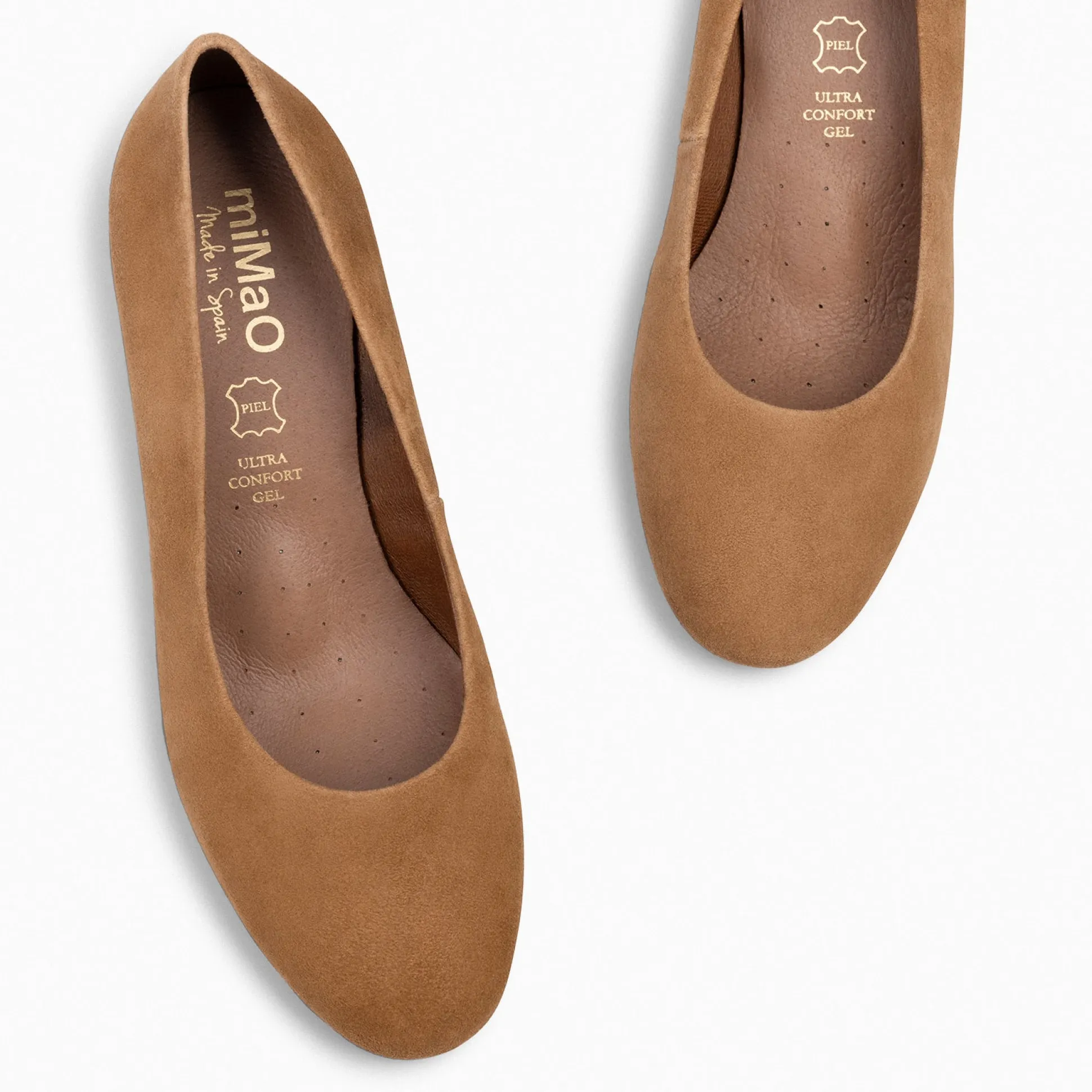 urban_redondo__zapatos_de_2.webp Urban Zapatos De Tacón<miMaO Urban Redondo - Zapatos De Tacón Bajo De Ante Camel