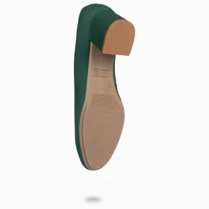 Urban Zapatos De Tacón<miMaO Urban Redondo - Zapatos De Tacón Bajo De Ante Verde