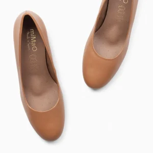Urban Zapatos De Tacón<miMaO Urban Redondo Salon - Zapatos De Tacón Bajo De Napa Camel