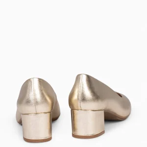 Zapatos De Fiesta<miMaO Urban Redondo Splash - Zapatos De Tacón Bajo Oro
