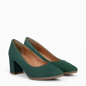 Urban Zapatos De Tacón<miMaO Urban S – Zapatos De Tacón Medio De Ante Verde Botella