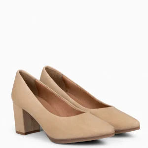 Urban Zapatos De Tacón<miMaO Urban S – Zapatos De Tacón Medio De Ante Beige