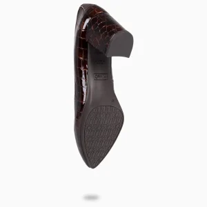 Zapatos De Fiesta<miMaO Urban S Coco – Zapatos De Tacón Con Textura De Cocodrilo Cafe