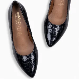 Zapatos De Fiesta<miMaO Urban S Coco – Zapatos De Tacón Con Textura De Cocodrilo Negro