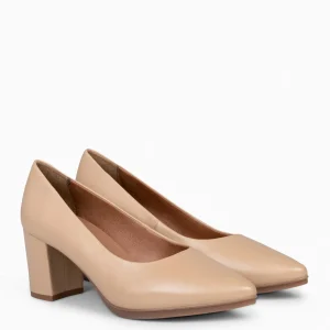 Urban Zapatos De Tacón<miMaO Urban S Salon – Zapatos De Tacón Medio De Napa Beige