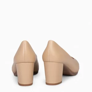 Urban Zapatos De Tacón<miMaO Urban S Salon – Zapatos De Tacón Medio De Napa Beige