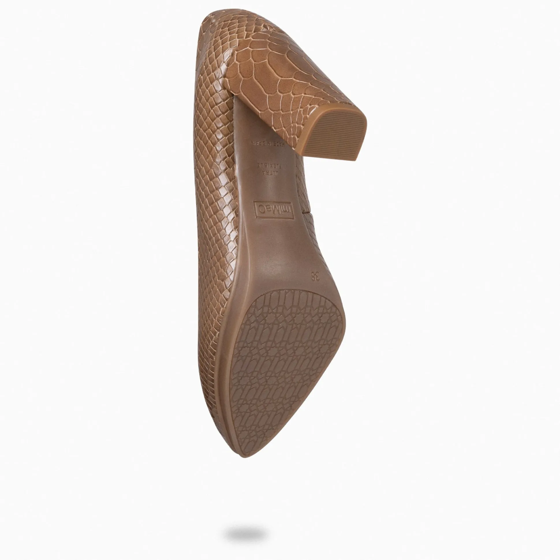 urban_sauvage__zapatos_de_4-3.webp Zapatos De Fiesta<miMaO Urban Sauvage - Zapatos De Salon Con Textura De Serpiente Taupe