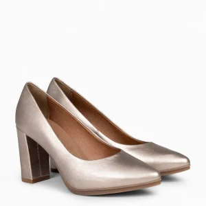 Zapatos De Fiesta<miMaO Urban Splash - Zapatos De Tacón Alto De Piel Metalizada Platino