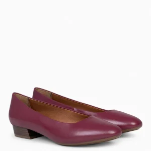 Urban Zapatos De Tacón<miMaO Urban Xs - Zapatos De Tacón Bajo De Napa Granate