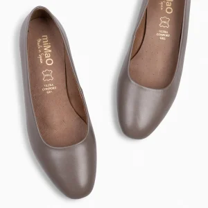 Urban Zapatos De Tacón<miMaO Urban Xs - Zapatos De Tacón Bajo De Napa Taupe