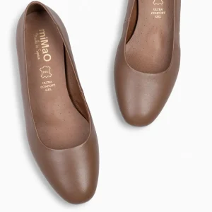 Urban Zapatos De Tacón<miMaO Urban Xs - Zapatos De Tacón Bajo De Napa Camel