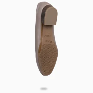 Urban Zapatos De Tacón<miMaO Urban Xs - Zapatos De Tacón Bajo De Napa Taupe