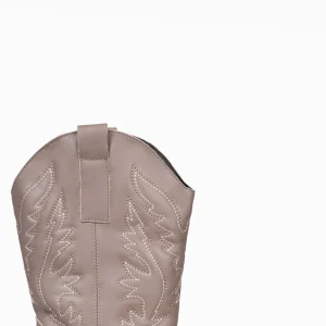 Botas<miMaO Utah - Botas Cowboy Bordado Taupe