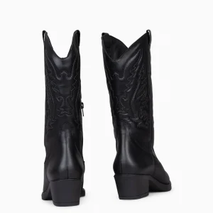 Botas<miMaO Utah - Botas Cowboy Bordado Negro