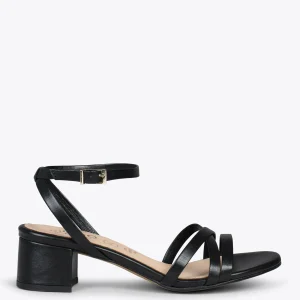 Sandalias De Tacón<miMaO Viena - Sandalias De Tiras Finas Y Tacón Bajo Negro