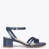 Sandalias De Tacón<miMaO Viena - Sandalias De Tiras Finas Y Tacón Bajo Marino
