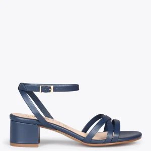 Sandalias De Tacón<miMaO Viena - Sandalias De Tiras Finas Y Tacón Bajo Marino