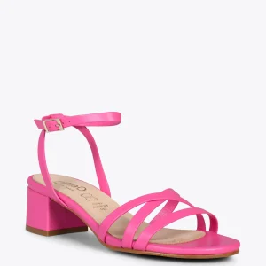 Sandalias De Tacón<miMaO Viena - Sandalias De Tiras Finas Y Tacón Bajo Rosa