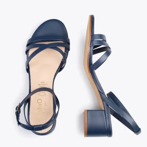 Sandalias De Tacón<miMaO Viena - Sandalias De Tiras Finas Y Tacón Bajo Marino