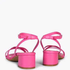 Sandalias De Tacón<miMaO Viena - Sandalias De Tiras Finas Y Tacón Bajo Rosa