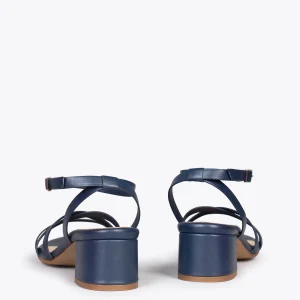 Sandalias De Tacón<miMaO Viena - Sandalias De Tiras Finas Y Tacón Bajo Marino
