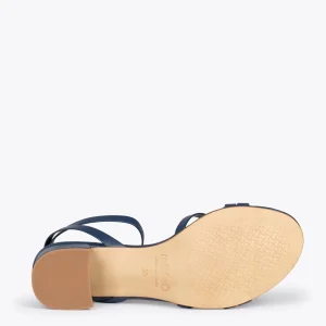 Sandalias De Tacón<miMaO Viena - Sandalias De Tiras Finas Y Tacón Bajo Marino