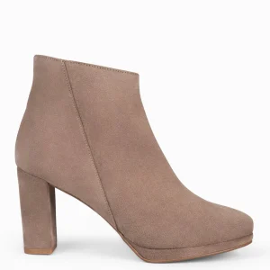 Botines De Mujer<miMaO Witten - Botin Con Plataforma Taupe