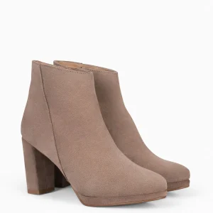 Botines De Mujer<miMaO Witten - Botin Con Plataforma Taupe