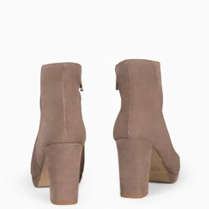 Botines De Mujer<miMaO Witten - Botin Con Plataforma Taupe
