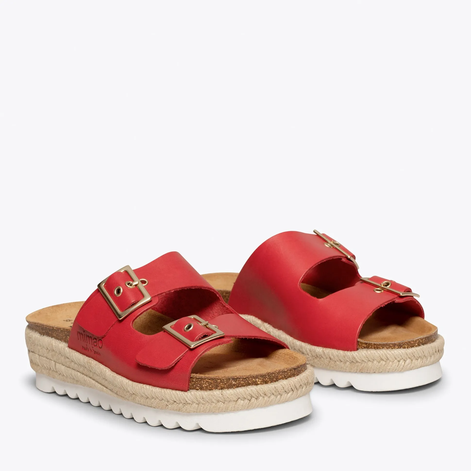 yute_sandalias_de_platafo_2.webp Esparto Y Alpargatas<miMaO Yute Sandalias De Plataforma De Esparto Rojas Bio