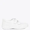 Zapato<miMaO Zapatos Colegiales Niños Deportivos Escolares Piel Lavable Blanco