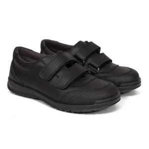 Zapato<miMaO Zapatos Colegiales Niños Uniforme Colegio Piel Lavable Negro