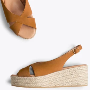 Esparto Y Alpargatas<miMaO Zenia Cuna De Esparto Artesanal Con Tiras Cruzadas Marron