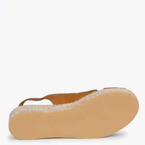 Esparto Y Alpargatas<miMaO Zenia Cuna De Esparto Artesanal Con Tiras Cruzadas Marron
