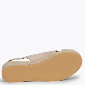 Esparto Y Alpargatas<miMaO Zenia Cuna De Esparto Artesanal Con Tiras Cruzadas Beige