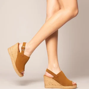 Esparto Y Alpargatas<miMaO Zenia Zueco Con Cuna Alta De Esparto Camel