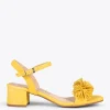 Sandalias De Tacón<miMaO Zinnia – Sandalias De Fiesta Con Adorno Floral Amarillo