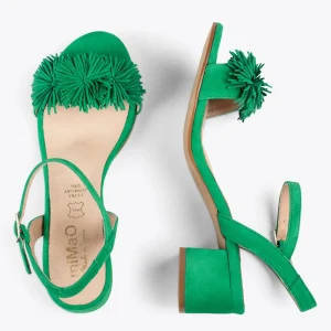 Sandalias De Tacón<miMaO Zinnia – Sandalias De Fiesta Con Adorno Floral Verde