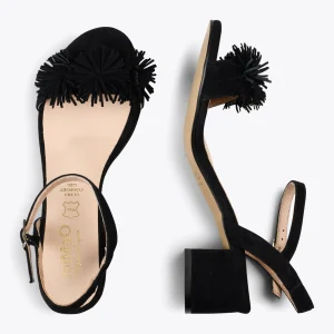 Sandalias De Tacón<miMaO Zinnia – Sandalias De Fiesta Con Adorno Floral Negro
